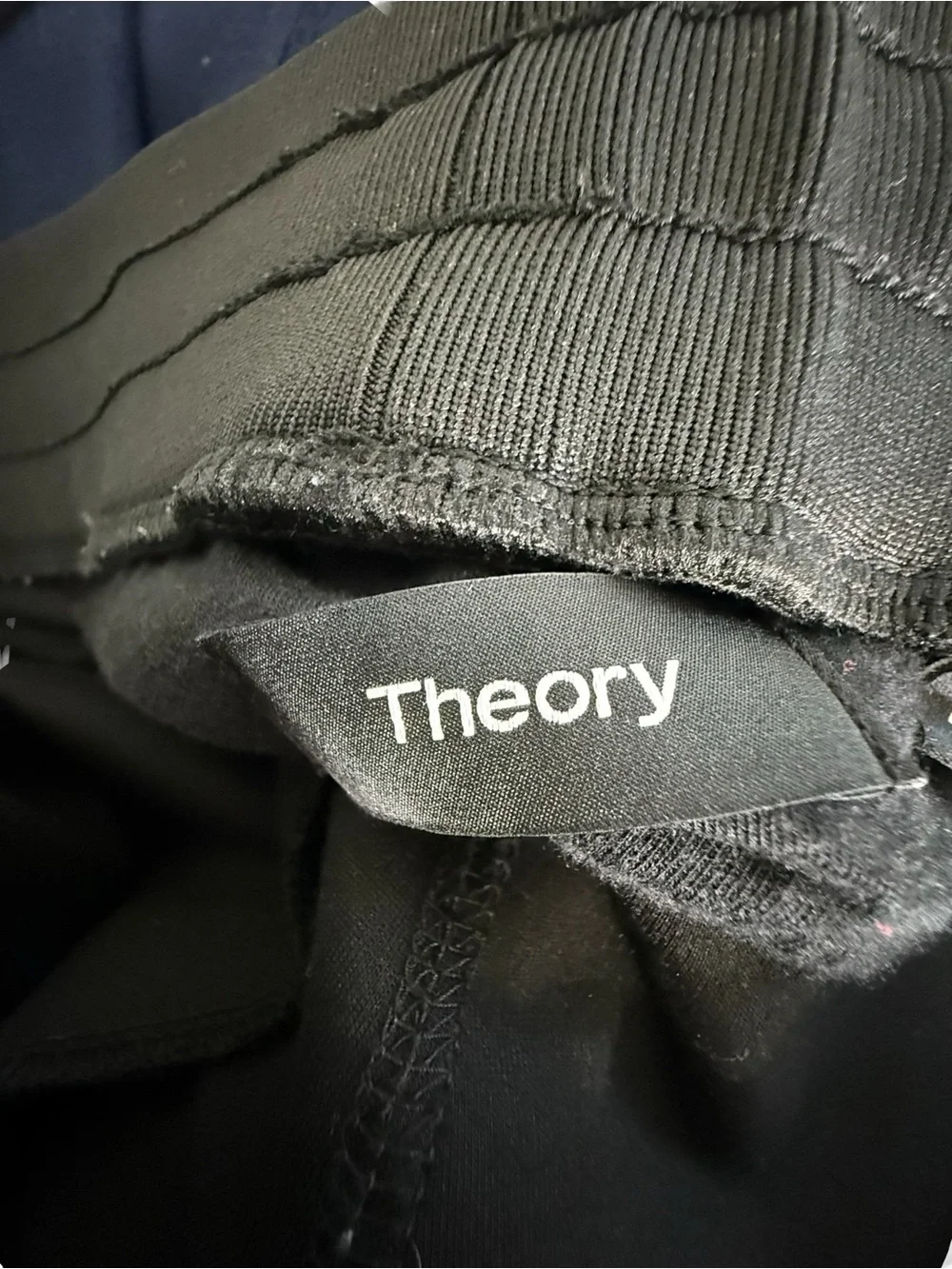 Theory Black Vault Jogger Endurance Pants Size L Large